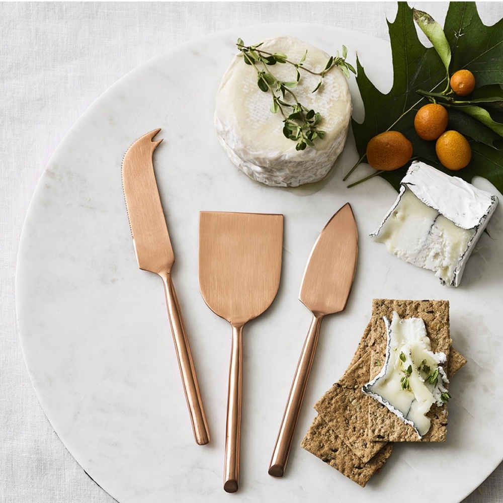 Copper Cheese Knife Set